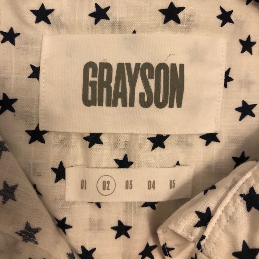 Grayson Star Print Button Down - image 4